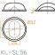 LED Tunnel Light Optical Glass Lens