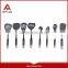 Cooking utensil with metal holder with kitchen tools set