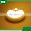 children plastic mini round eat peas battery charge led sensor day night lamp light