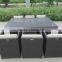 A - high-end grey rattan wicker furniture dinning set CF829-2