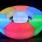 Hotel/restaurant/bar/lounge wireless led curve seatting cube chair