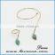 wholesale special shape wire semi-precious stone bracelet