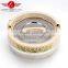 Eco-friendly wheat design 3 layer round thermal container/ food warmer