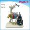 New Product Custom Mini Resin Christmas Reindeer Figurines