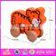 2015 Intelligent toys wooden pull and push toy,New design wooden dragging car toy,Top quality DIY toy wooden moving toy W05B081