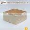 Natural color pure wooden storage box