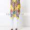 Ruffled Neck Short African Kitenge Dress Designs Women Kaftans Style Kurti hsk2200