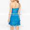 New Design 2017 One Shoulder Design Black Lady Dress Popular New Ladies Dress