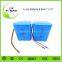 500 cycle times 12v 6600mah 3s3p battery pack for pump