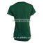 201501001121 Green Short Sleeve Women Running T-shirt