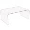 Wholesale Transparent Acrylic Furniture Living Room Coffee Table Plexiglass Console Table