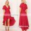 2017 short front long back sexy summer maxi dress wholesale
