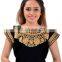 Designer Embroidered Mirror Work Black Velvet Blouse for women