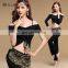 T-5124 2016 Newest style wholesale sexy short sleeve modal bellydance costumes