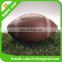 Standard size and weight machine sewn cured rubber rugby ball