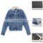 men selvedge denim alpaca trucker jacket vintage stone wash jumbo jacket men wholesale oem oed service