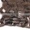 Factory price fashional virgin dark brown clip hair extension