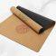 Portable lightweight natural cork nonslip yoga mats tpe base yoga mat, eco-friendly and biodegrable