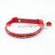 Soft and comfortable shiny rhinestone cat and dog collar with bell
