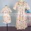 2019 new summer floral print parent-child clothing dress for mommy and girl (this link for WOMAN)