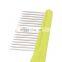 HQP-MR12  HongQiang Wholesale Stainless Steel Pins Pet Cat Dog Hair Grooming Comb