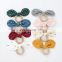 Eco-friendly Bow Knot Organic Baby Teething Ring Toy