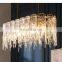 Modern fashion simple luxury K9 clear Crystal Ceiling Lighting Chandelier