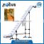 food grade PP belt inclined belt conveyor/adjustable height belt conveyor/pu belt conveyor with skirt sidewall