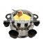 Hot Sale 800W  Electrical Stainless Steel Chocolate Cheese Fondue Set