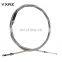 China supplier bajaj 205 E45 gear cable manufacturer 3 wheel spare part tricycle assembly white color gear shift cable