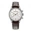 Stainless Steel Case Chronograph Watches Man Genuine Leather Multi-Function Watch