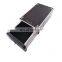 Half central drawer lock system with floor mounted vehicle specific fridge slide
