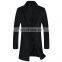 Customize 2021 fall/winter plus size men's mid-length woolen coat suit collar wool windbreaker casual jacket