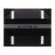 44cm width custom logo printing rectangle black shallow cardboard folding gift box with ribbon