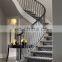 interior curved cast wrought iron staircase stair railings