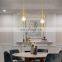 Gold Bed Room Chandelier Lamp Luxury Round Shape LED Pendant Lighting