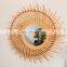 Best Seller Rattan Mirror Natural Vintage Rustic Wall Mirrors for Hallway Bathroom Living Room made in Vietnam