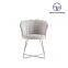 Tiptop Metal dining room furniture modern luxury dining room chairs velvet fabric dining chairs