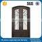 Best Selling And Wrought Iron Works Wood Entry Doors