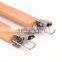 Skirt hangers with clips wood clothes hangers
