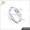 Fashion high quality white gold silver finger rings