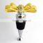 stainless steel crystal wine stopper