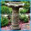 Yard landscape decor stone birdbaths