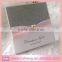 Beautiful fold silver glitter wedding invitation cards with pink ribbons and pearl decoration                        
                                                Quality Choice