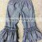 Wholesale Baby girls boutique cotton jeans kids denim ruffle pants new style