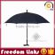 30 Inch black crutch Stick Straight Umbrella,auto open