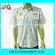 Custom worker clothing design embroidery jean shirts in cotton fabric