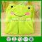Cartoon design decorative CORAL FLEECE microfiber children hand towel frog