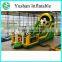 Customized logo inflatable bouncy castle with water slide