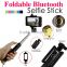 Factory supply bluetooth selfie stick with bluetooth shutter button monopod selfie stick 2015, wholesale selfie stick monopod